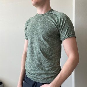 Metal Vent Tech Tee - Heathered Green